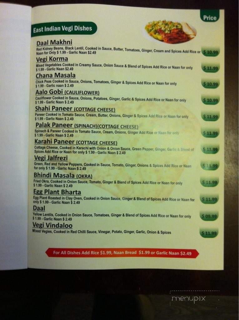 Masala Hub - Strathmore, AB menu_pic