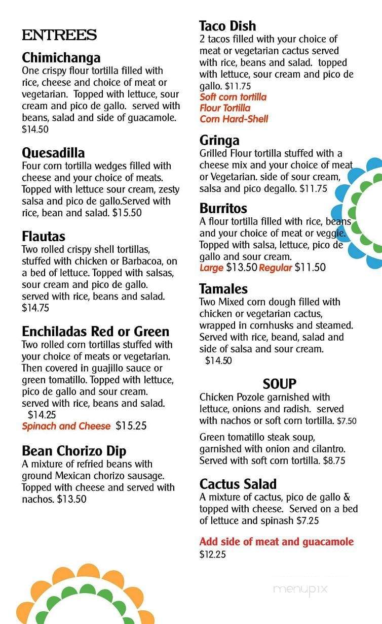 Mesa - Hamilton, ON menu_pic