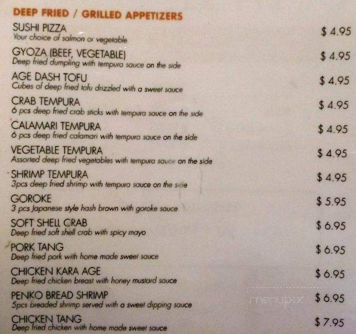 Midori Sushi - Chatham-Kent, ON menu_pic