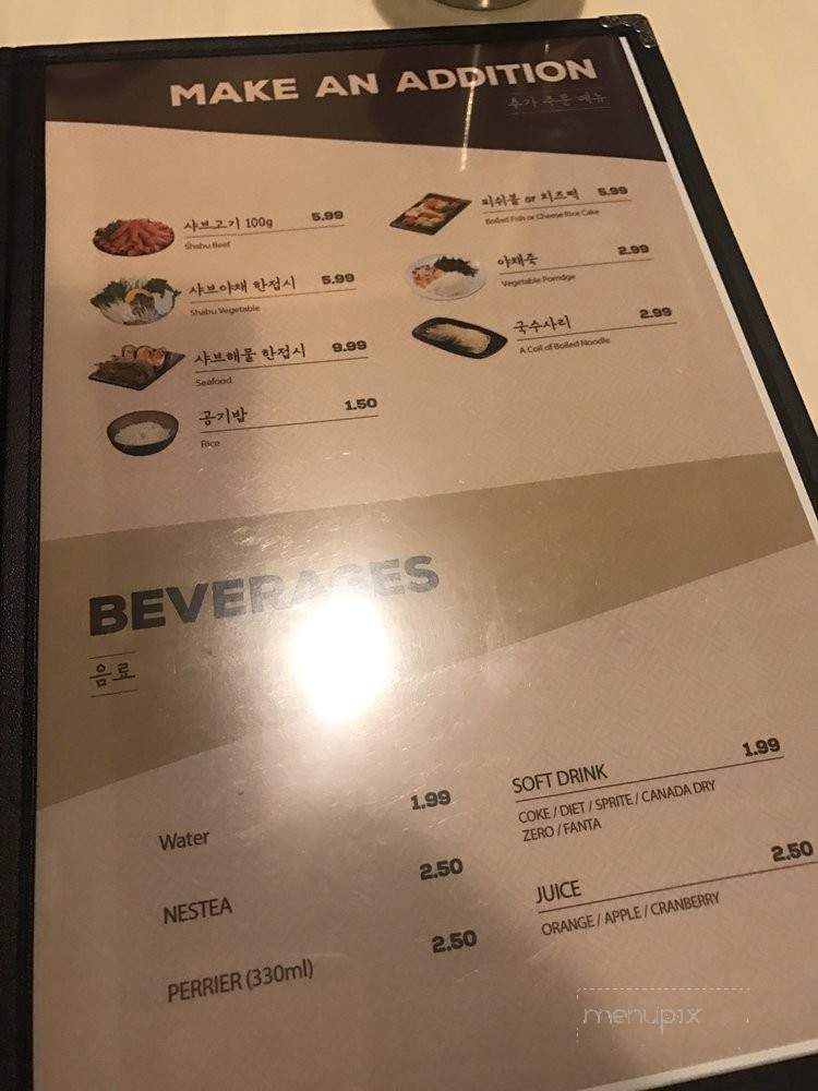 Myungdong Noodle Shabushabu - Mississauga, ON menu_pic