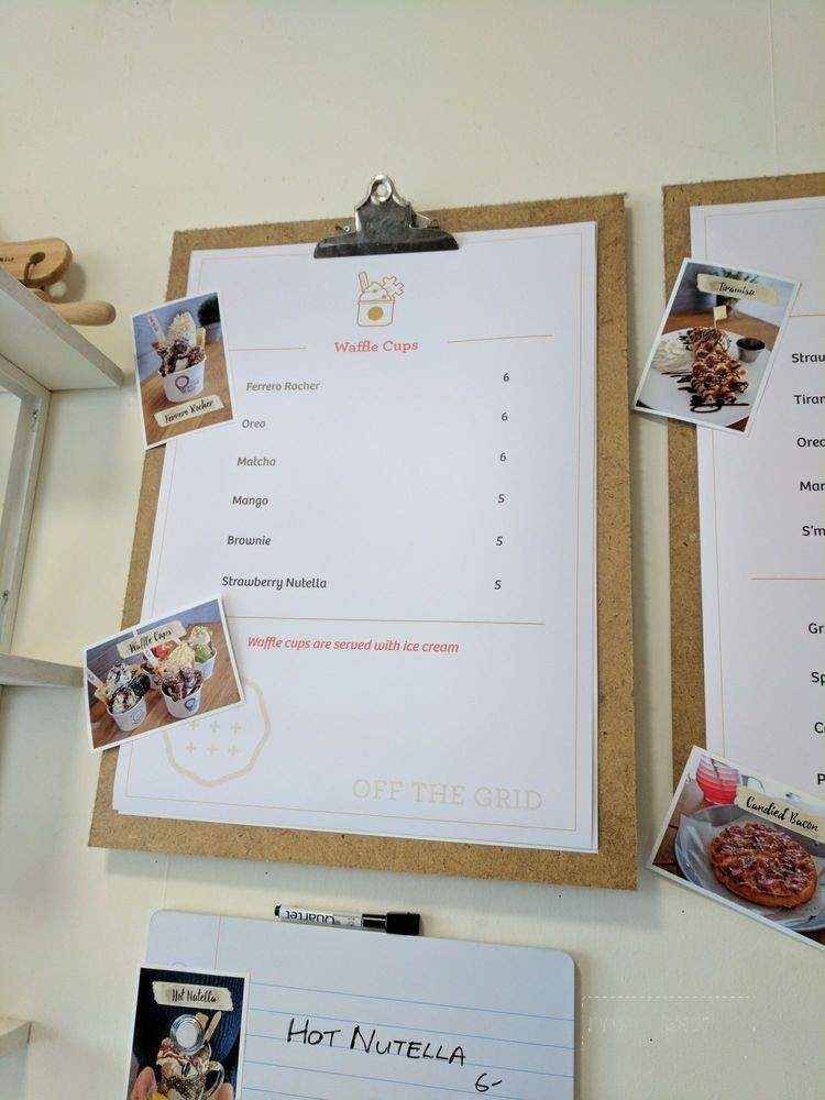 Off The Grid Waffles - Vancouver, BC menu_pic