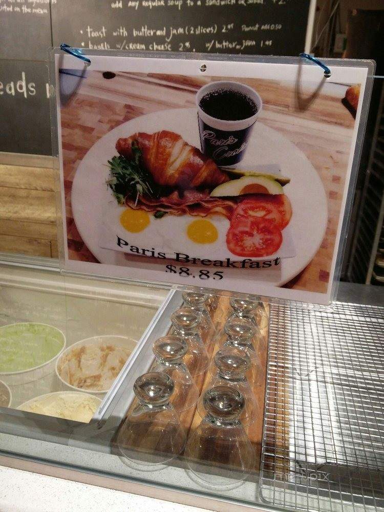 Paris Croissant Bakery Cafe - Toronto, ON menu_pic