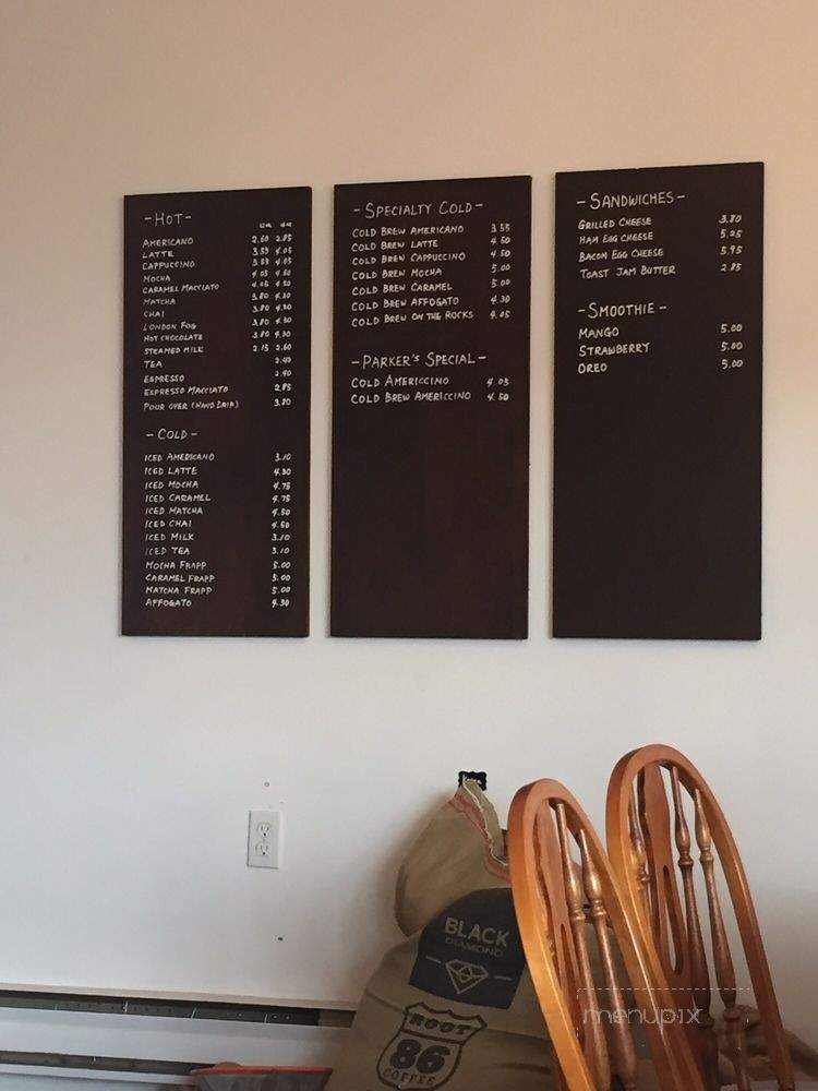 Parker Street Cafe - Vancouver, BC menu_pic