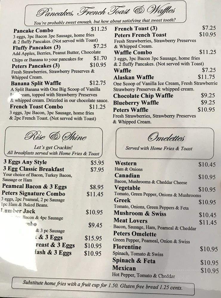 Peters In Port Credit - Mississauga, ON menu_pic