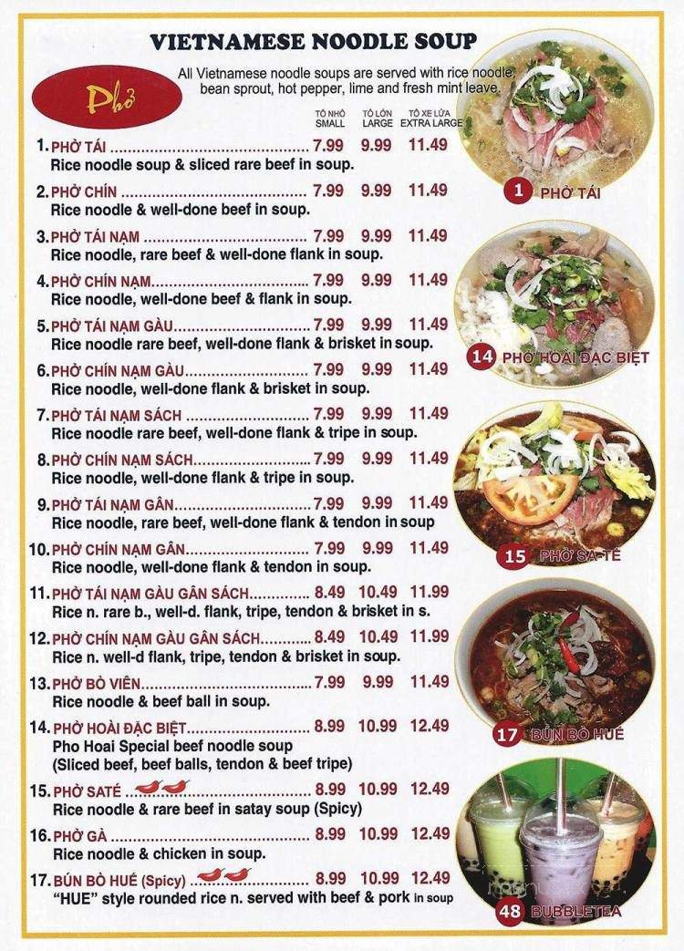 Pho Hoai Okotoks - Okotoks, AB menu_pic