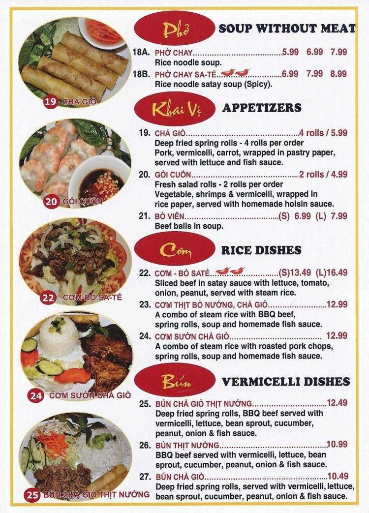 Pho Hoai Okotoks - Okotoks, AB menu_pic