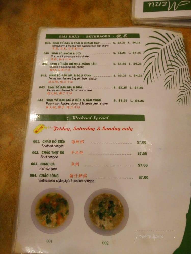 Pho Mi Viet Hoa - North York, ON menu_pic