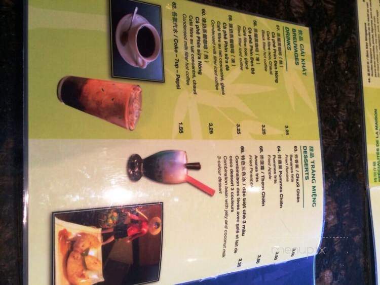 Pho Moderne - Saint-Laurent, QC menu_pic