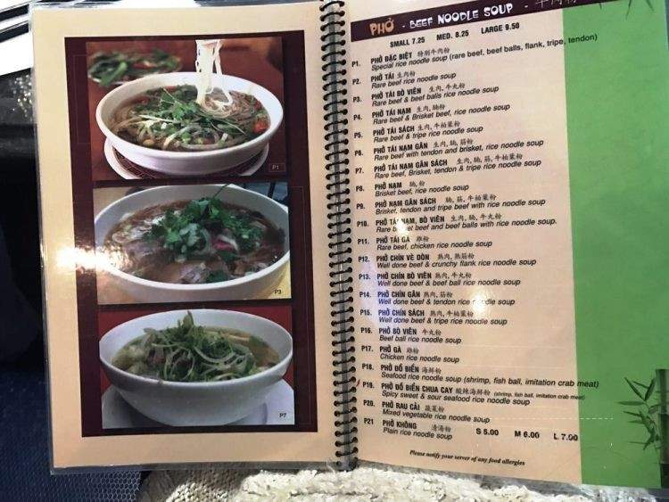 Pho Nhi - Toronto, ON menu_pic