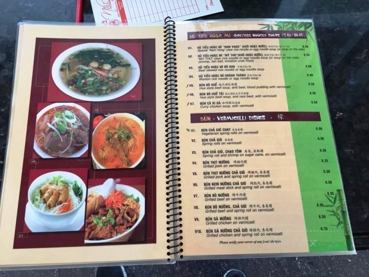 Pho Nhi - Toronto, ON menu_pic