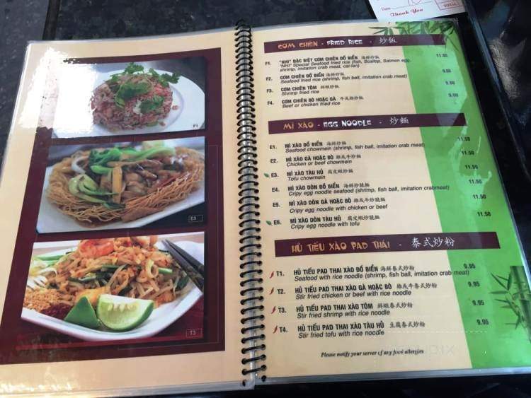 Pho Nhi - Toronto, ON menu_pic