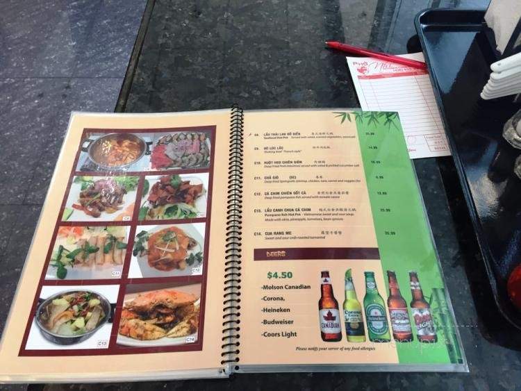 Pho Nhi - Toronto, ON menu_pic