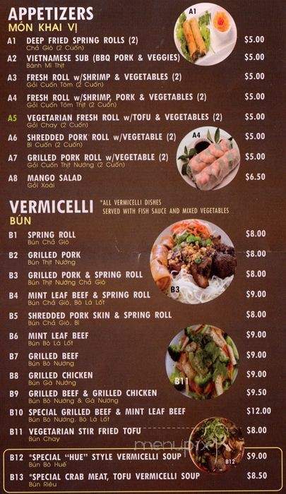 Pho VP - Toronto, ON menu_pic