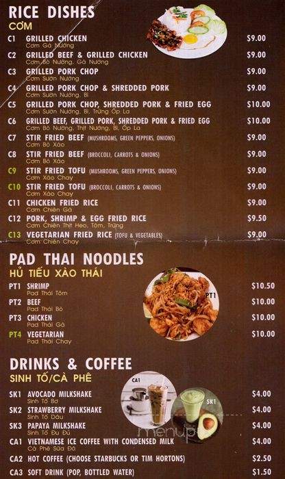 Pho VP - Toronto, ON menu_pic