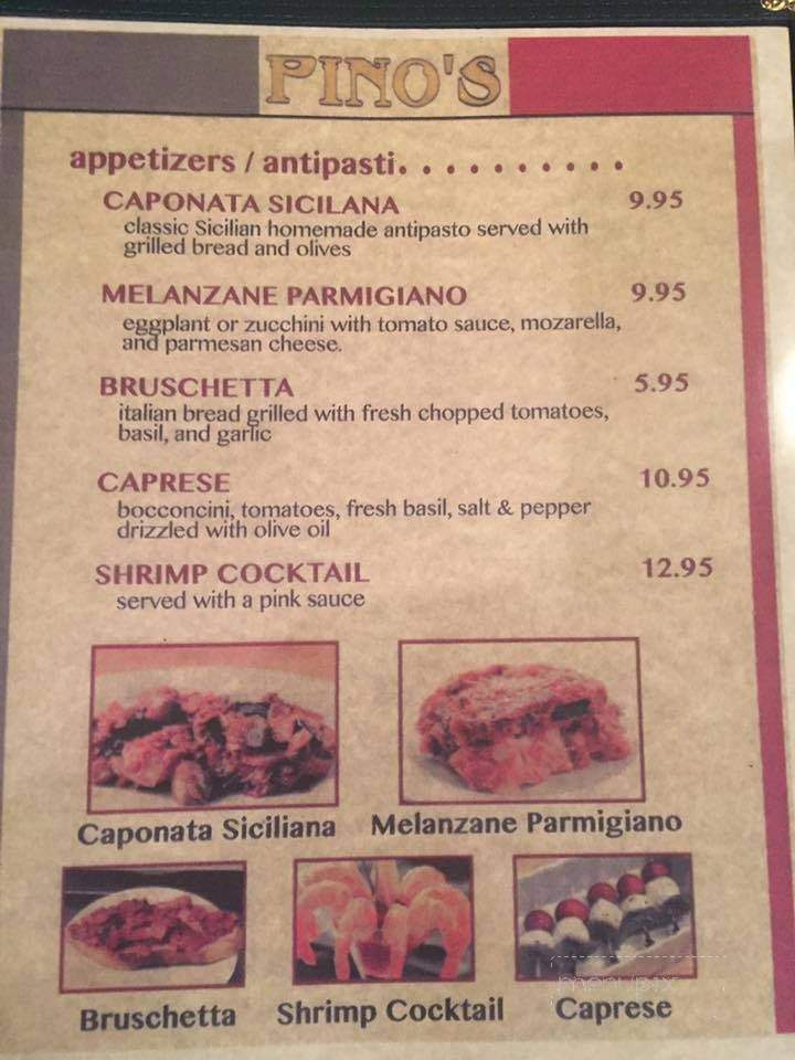 Pino's Authentic Italian Cuisine - Trail, BC menu_pic