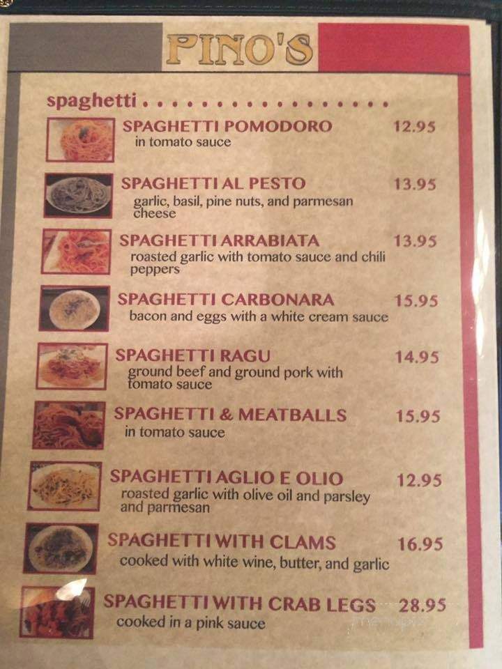 Pino's Authentic Italian Cuisine - Trail, BC menu_pic