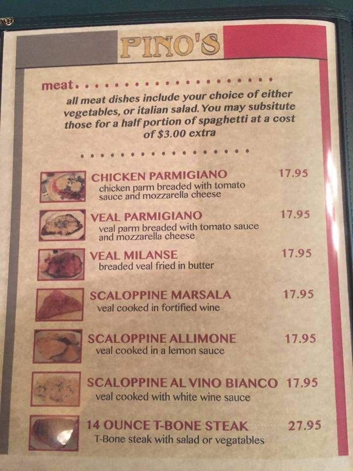 Pino's Authentic Italian Cuisine - Trail, BC menu_pic