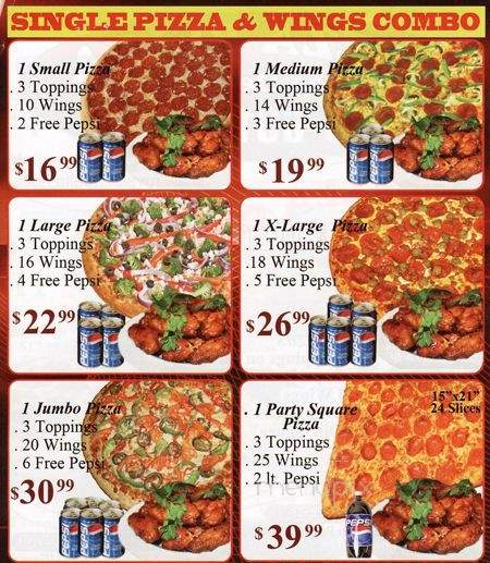 Pizza Bella - North York, ON menu_pic