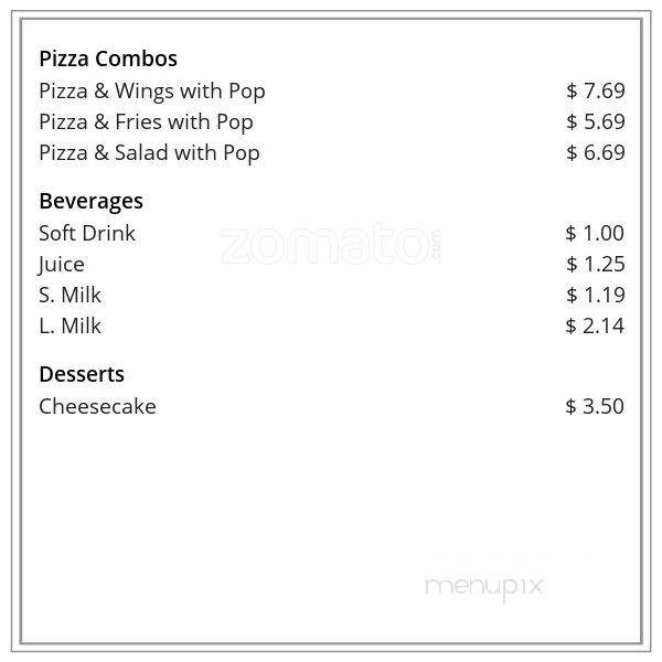Pizza Pastaways - Etobicoke, ON menu_pic