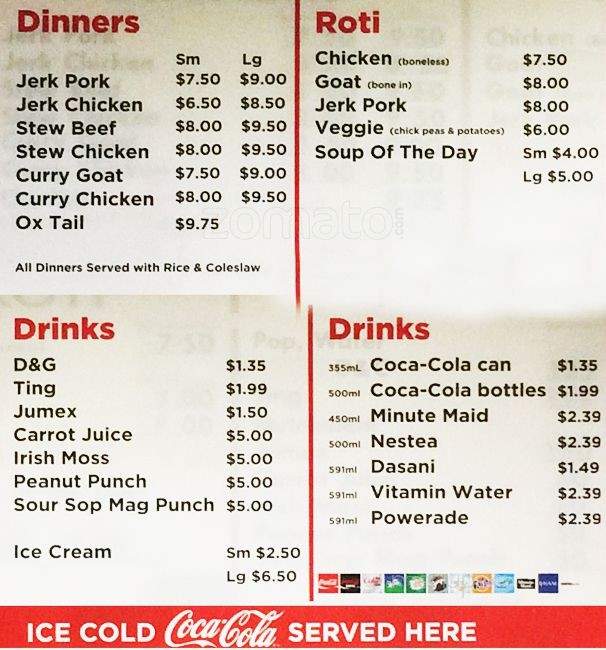 Portland Jerk - Brampton, ON menu_pic