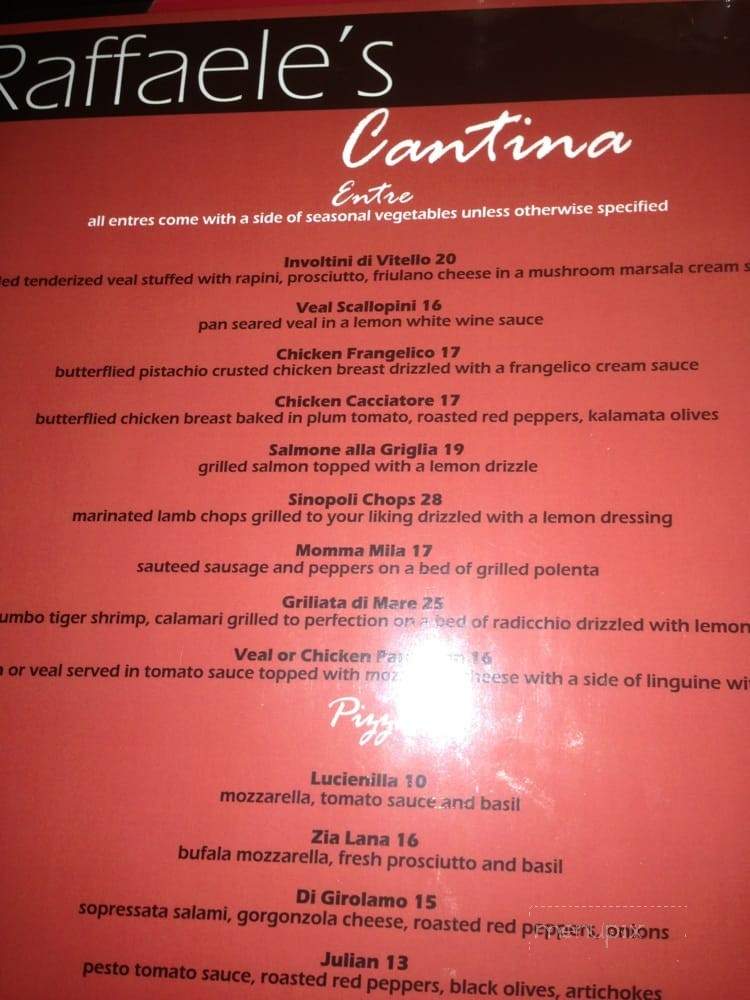 Ristorante Gravina - Vaughan, ON menu_pic