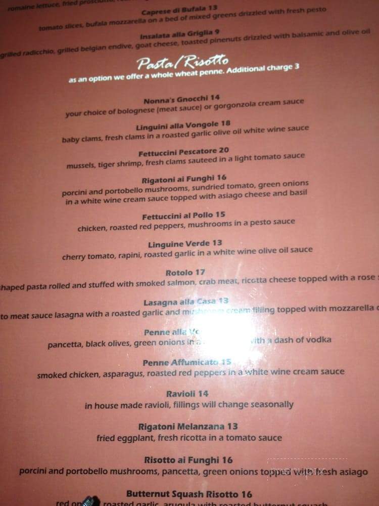 Ristorante Gravina - Vaughan, ON menu_pic