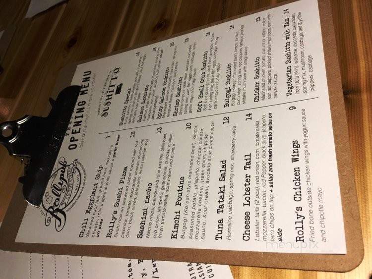 Rollipub - Toronto, ON menu_pic