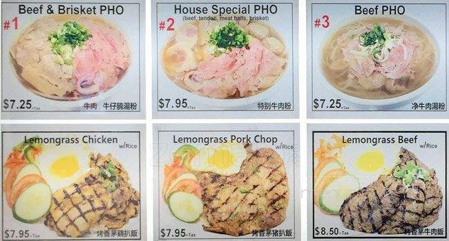 Saigon Express Pho - North York, ON menu_pic