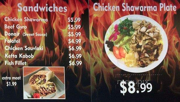 Sam's Shawarma & Donair - Toronto, ON menu_pic
