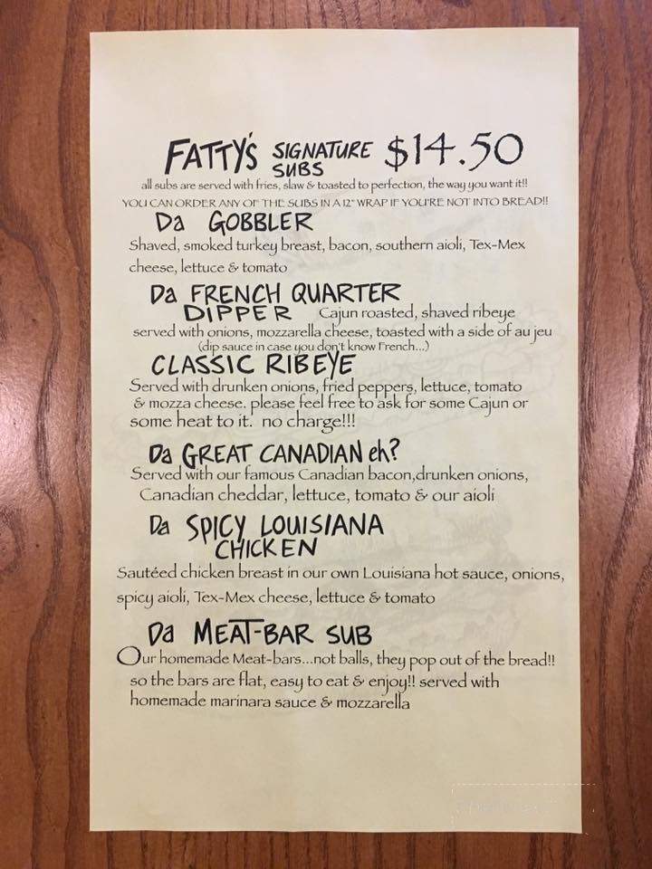 Sneakers Beach Bar & Grill - Fort Erie, ON menu_pic