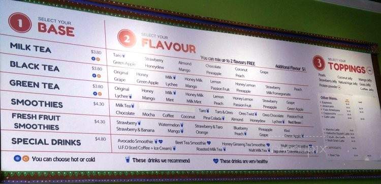 Soul Cup Cafe - Coquitlam, BC menu_pic