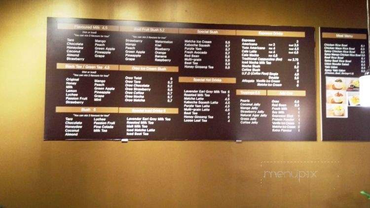 Soul Cup Cafe - Coquitlam, BC menu_pic