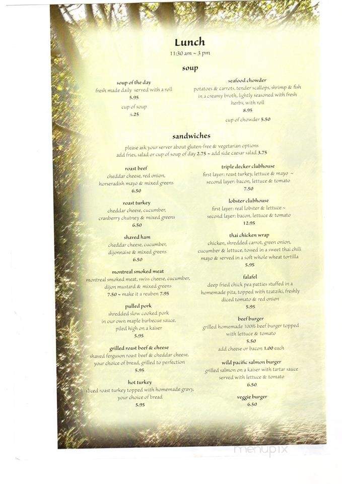 Stone Soup Cafe & Catering - Pictou, NS menu_pic
