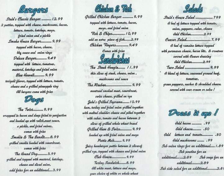 Studio 77 - Pointe-Claire, QC menu_pic