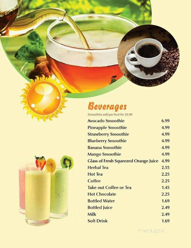 Sunfire All Day Breakfast - Whitby, ON menu_pic