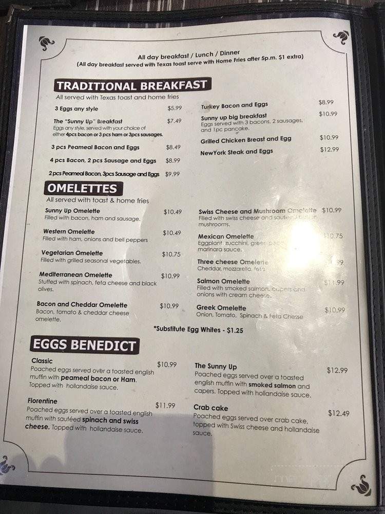 Sunny Up All Day Breakfast - Scarborough, ON menu_pic