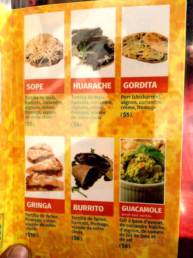 Super Taco - Montreal, QC menu_pic