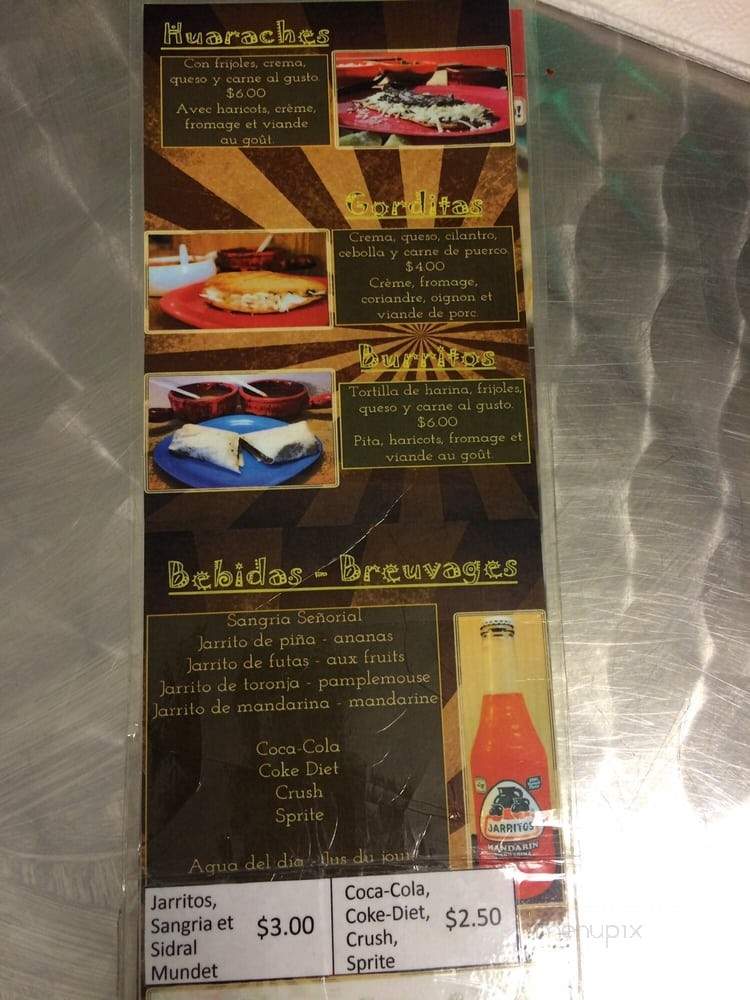 Super Taco - Montreal, QC menu_pic