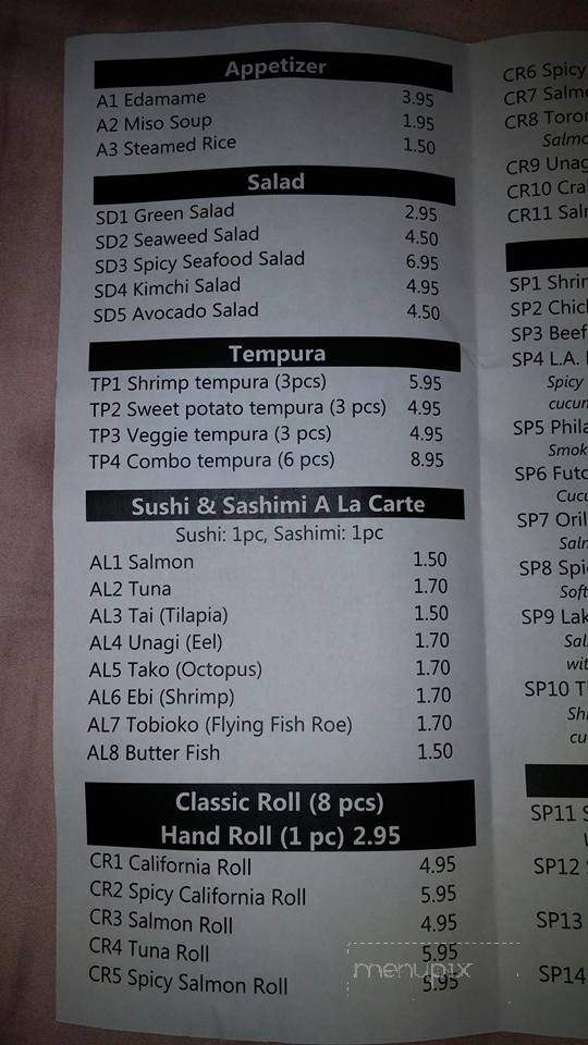 Sushi Wadasi - Orillia, ON menu_pic