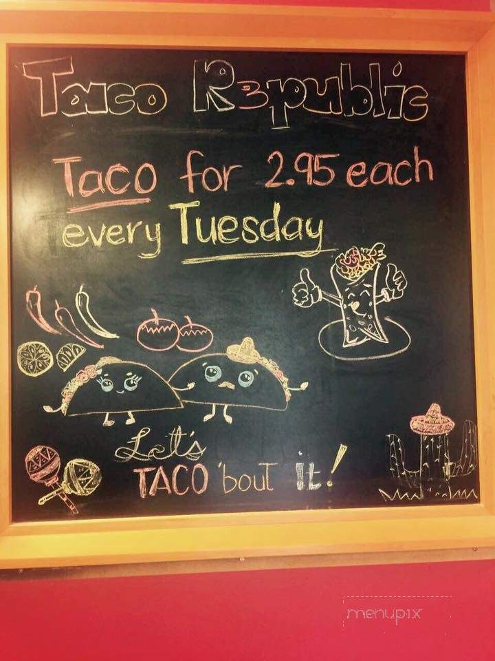 Taco Republic - Sechelt, BC menu_pic