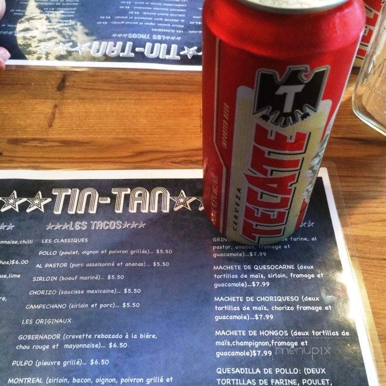 Tacos Tin Tan - Montreal, QC menu_pic