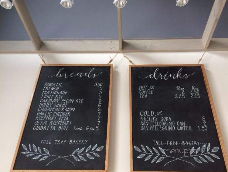 Tall Tree Bakery - Squamish, BC menu_pic