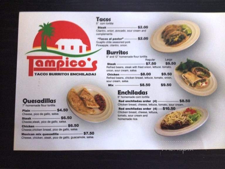 Tampico's - Cornwall, ON menu_pic