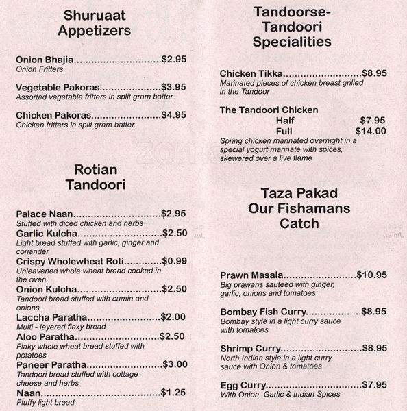 Tanjore Catering - Scarborough, ON menu_pic