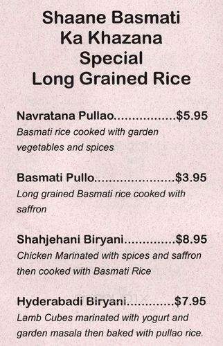 Tanjore Catering - Scarborough, ON menu_pic