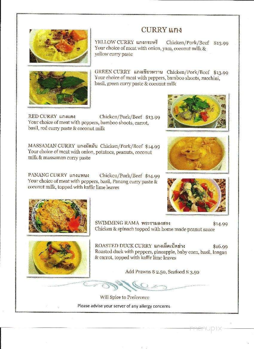 Tasty Thai - Olds, AB menu_pic