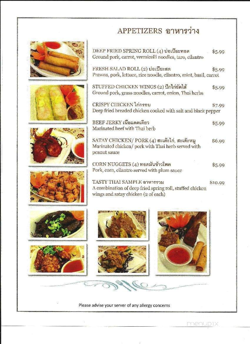 Tasty Thai - Olds, AB menu_pic