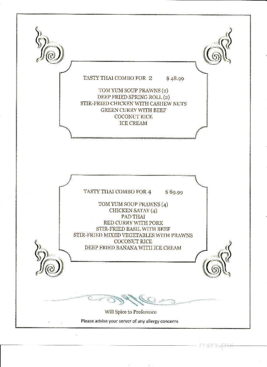 Tasty Thai - Olds, AB menu_pic