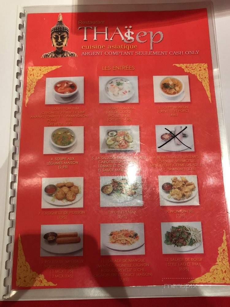 Thai Sep - Montreal, QC menu_pic