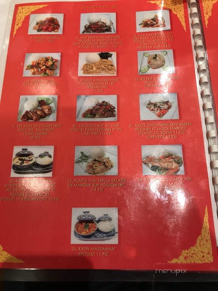 Thai Sep - Montreal, QC menu_pic